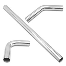 2.25 Inch DIY Custom Mandrel Exhaust Pipe Tube Pipe, 40 Inch Straight Pipe, 2...