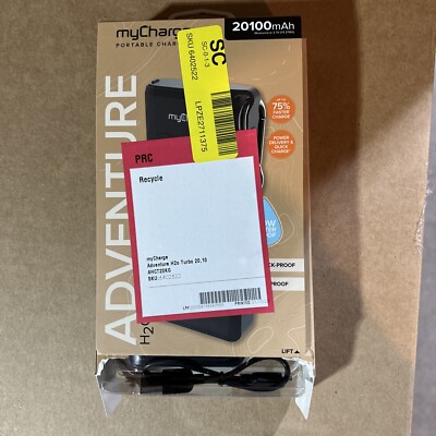 myCharge Adventure H2o Turbo Power Bank - Black
