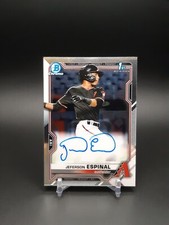2021 Bowman Chrome Prospects Auto Jeferson Espinal #CPA-JE Auto