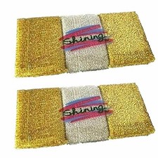 2 X 6 Pcs Shining Multi-purpose Scouring Pads Dish Sponge Washing tool