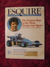 ESQUIRE October 24 1978 Jack Kemp Mario Andretti California Champagne