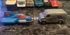 Lot Of 2 Vintage Supermobile Die Cast Cars Corgi Juniors 1979 Superman Chevy Van