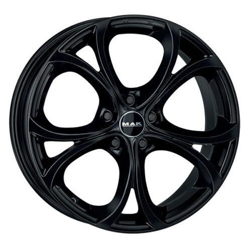 ALLOY WHEEL MAK LARIO FOR CADILLAC BLS 7.5X17 5X110 GLOSS BLACK 2D3 - Picture 1 of 6
