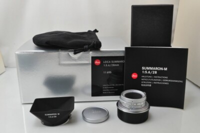 MINT]Leica Summaron-M 28mm F/5.6 E34 6 Bit Lens Silver 11695 w/Box