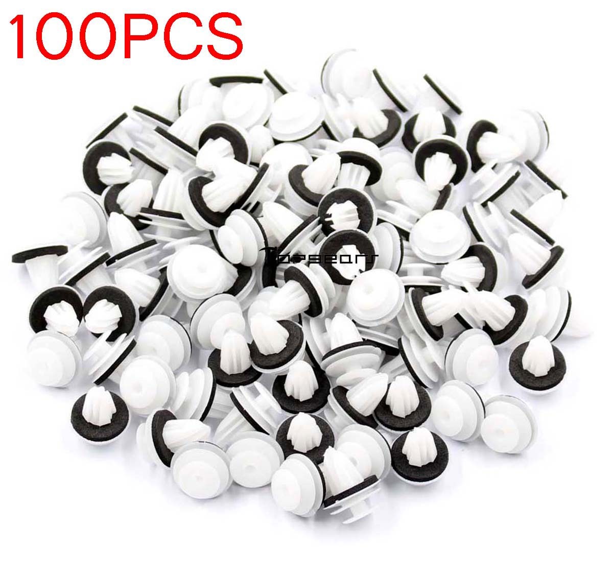 100 Piezas Clips Retenedor De Pl stico Para Puerta De Remache De 100-piezas-clips-retenedor-de-pl-stico-para-puerta-de-remache-de