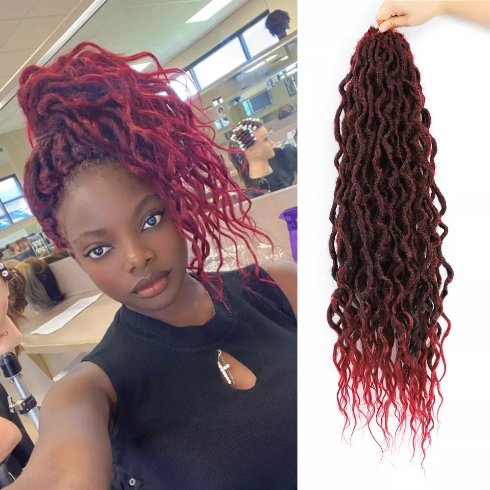 Burgundy locs deals