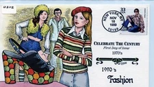 WWLF US COLLINS CACHET FDC CELEBRATE THE CENTURY CTC  3189k   1970'S FASHIONS