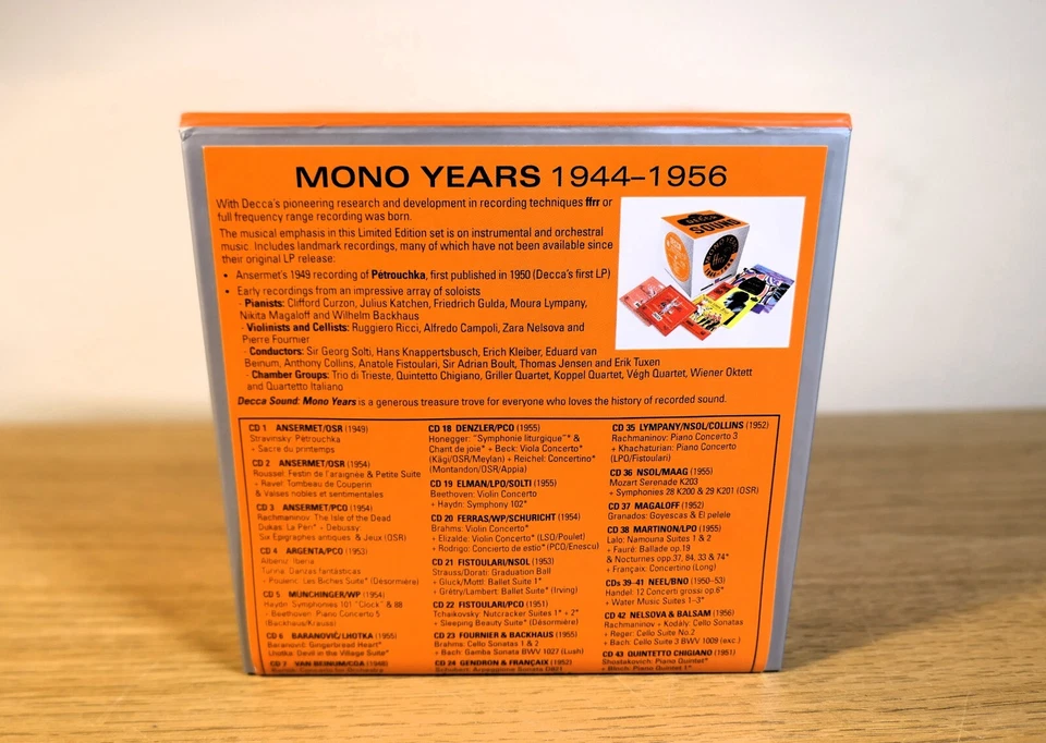 Decca Sound The Mono Years 1944-1956 53 CD Box Set *LIKE NEW* Foto 3 de 4