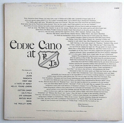 EDDIE CANO AT PJ's - Taste of Honey - Vinyl LP 1962 Reprise