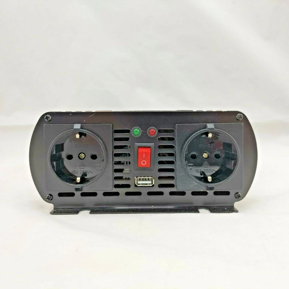 Inversor 12v Onda Modificada 1500W Enchufes Schuko 230V - Imagen 2 de 4