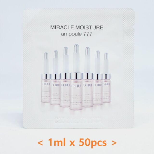 O HUI Miracle Moisture Ampoule 777 1ml x 50pcs Anti Aging Moisturizing K-Beauty