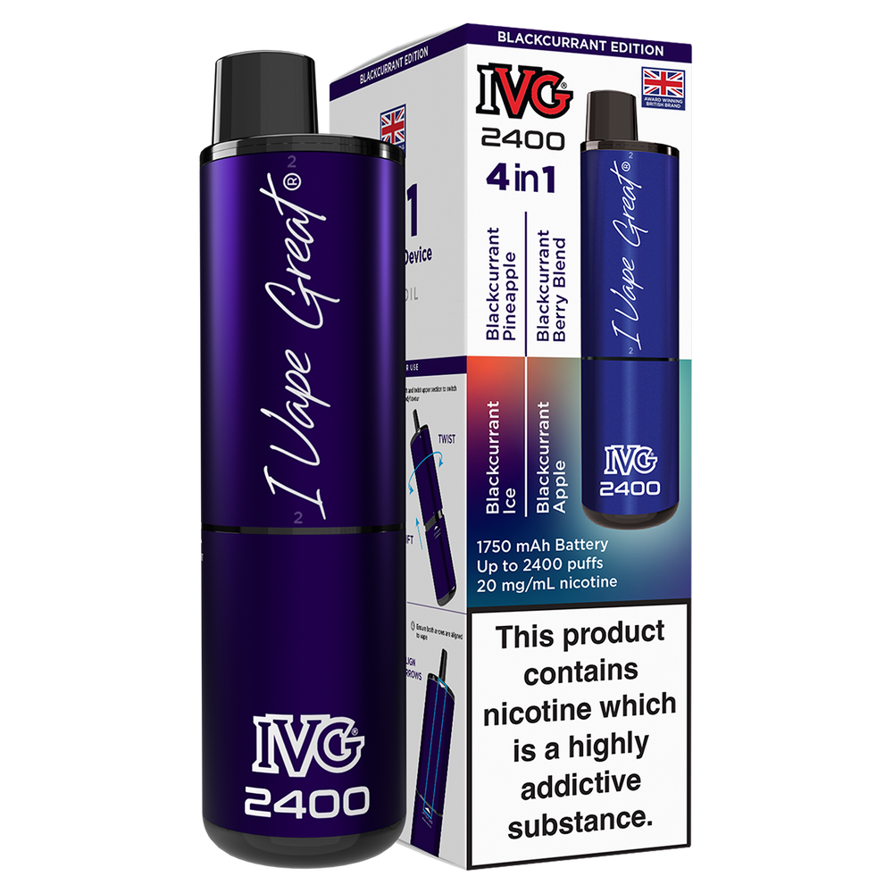ivg 2400 ebay IVG 2400 4-in-1 Vape Prefilled Pod Kit - 5 Pack Featuring 20mg Nic Salt  with 2ml