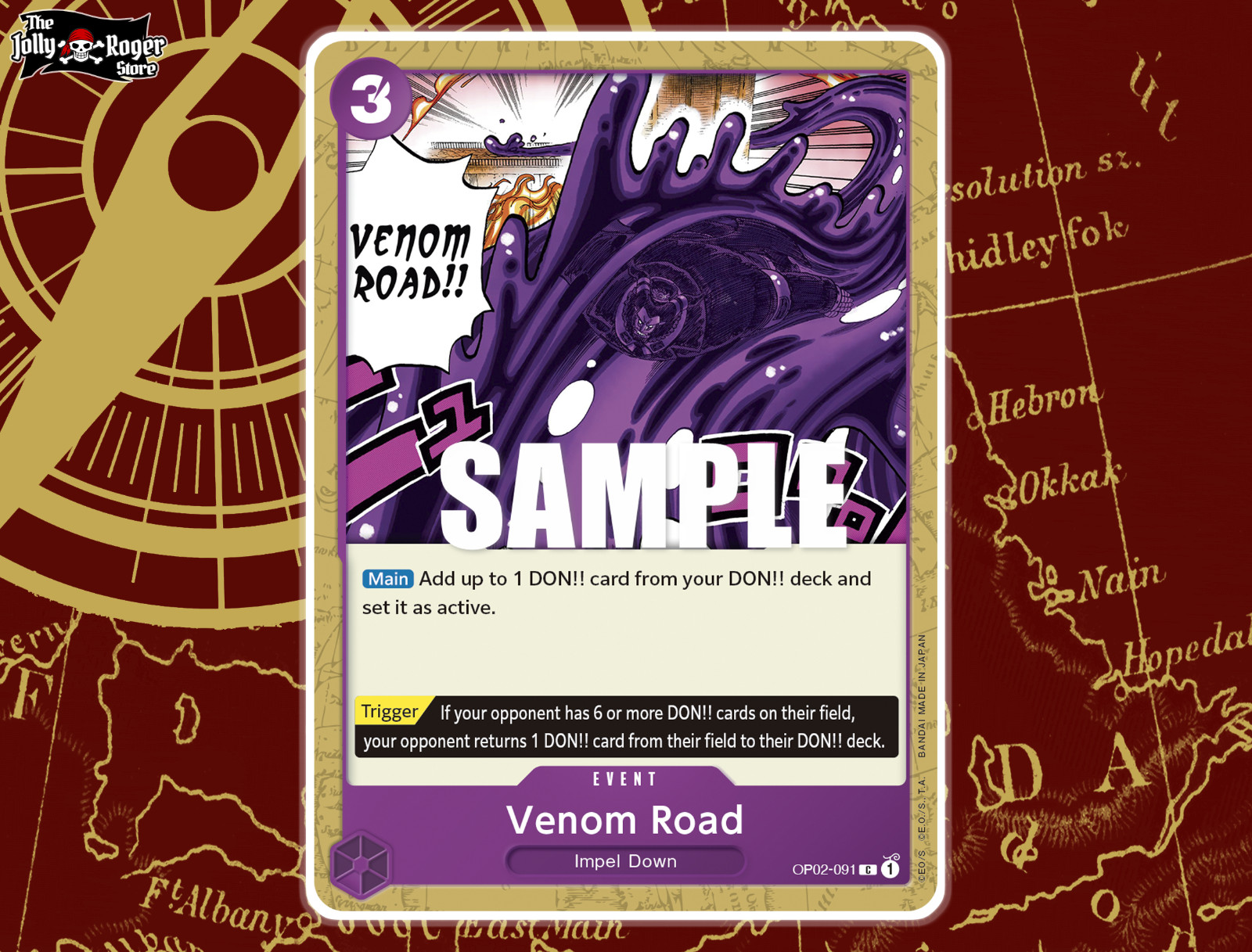 OP02-091 - Venom Road | ONE PIECE Card Game