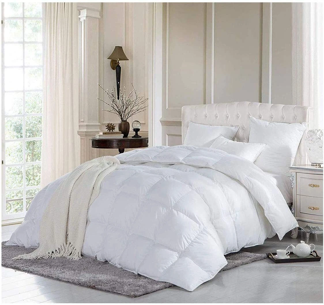 Feather down quilt queen clearance size