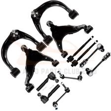 12Pcs Front Lower Upper Control Arm Tie Rod Sway Bar Fits 2003-09 Toyota 4Runner