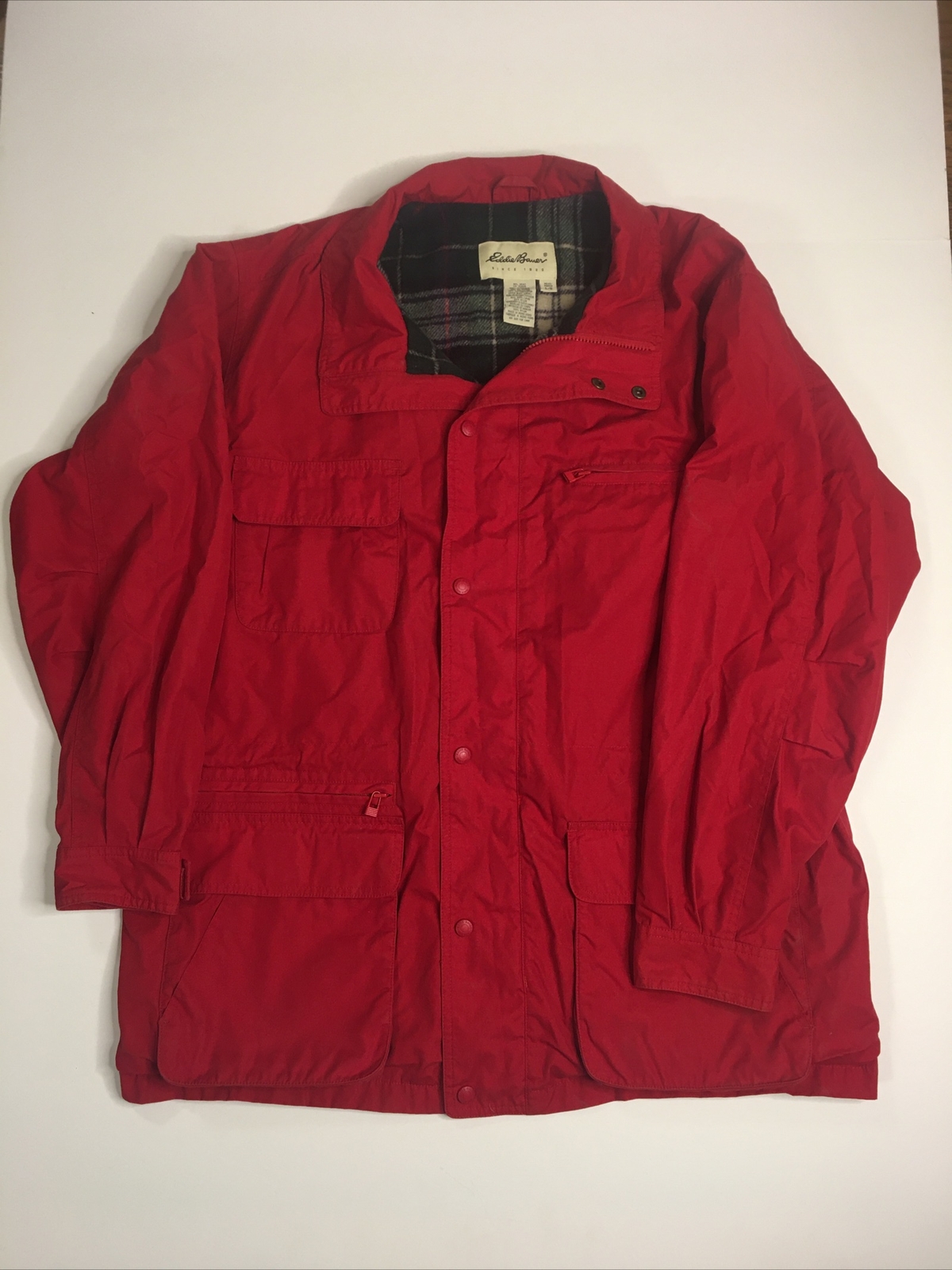 Eddie Bauer Full Zip Wool/Nylon Lined 