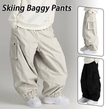 Unisex Skiing Baggy Pants Warm Loose Skying Ski Sports Trousers Hip Hop Pants