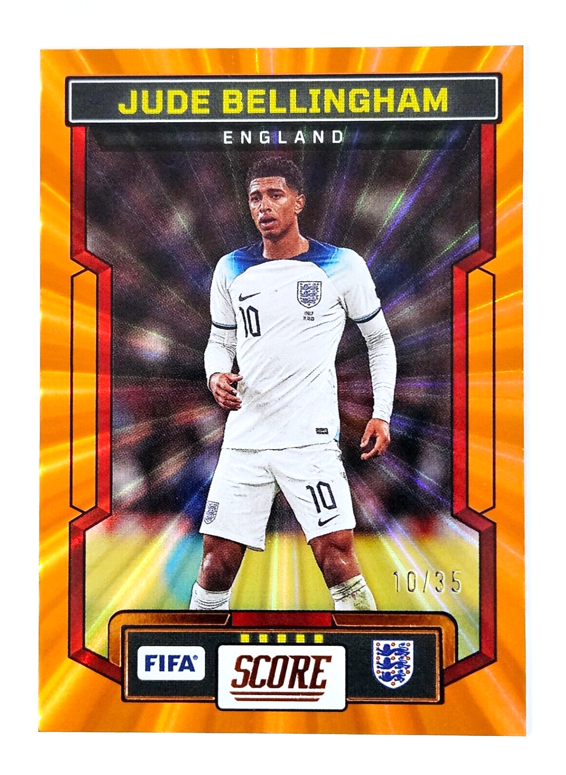 2023-24 FIFA Panini Score Jude Bellingham 10/35 Orange Jersey Number England #42