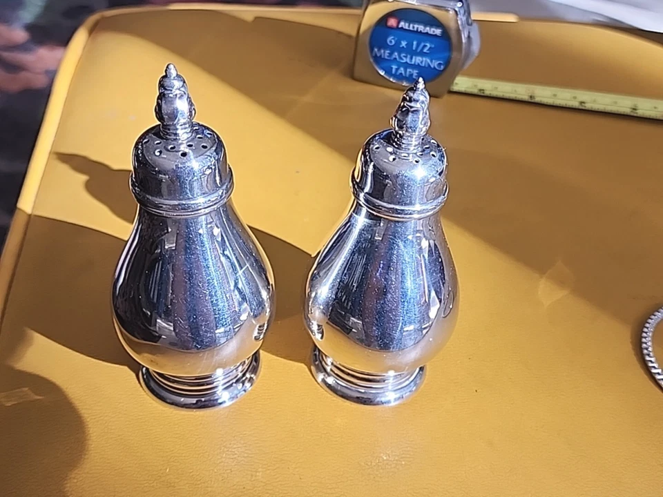 Salero danés International Royal S107 plata esterlina americana  Foto 3 de 4