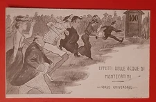 Postcard Italy Montecatini Terme Bagni (Pistoia) Advertising Water Effects