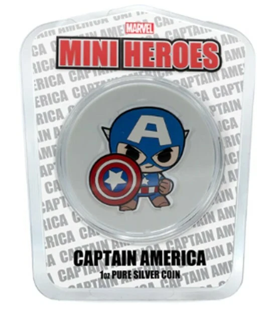 COIN -  2 $ 2021 Figi - Marvel Mini Hero Moneta 1 Oz Prova Argento x7 +box - Immagine 2 di 4
