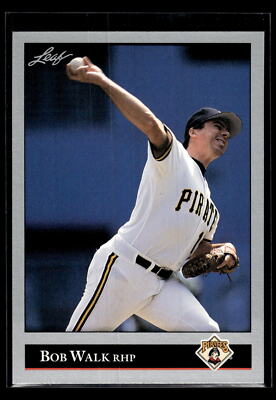 1992 Leaf Baseball #353 Bob Walk Mint+ Pittsburgh Pirates
