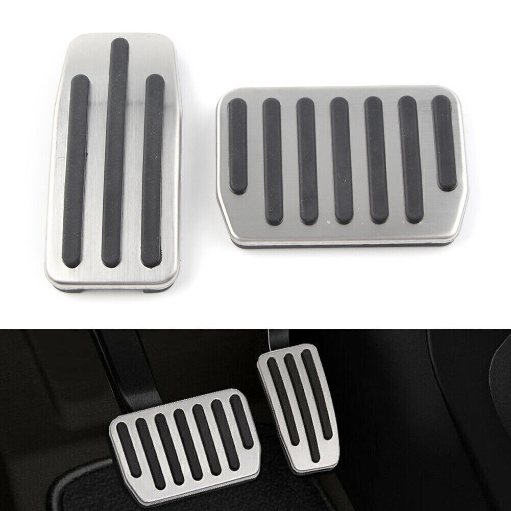 Fit Tesla Model 3 No Drill Foot Pedals Non-Slip Gas Brake Pads Cover Aluminum AU