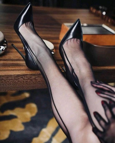 1969 Made in Italy Anouk Pumps Stiletto High Heels Echt Leder Z62 Schwarz 35-45
