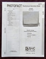 Sams Photofact 4475 Service Manual for Sharp 27N-S50