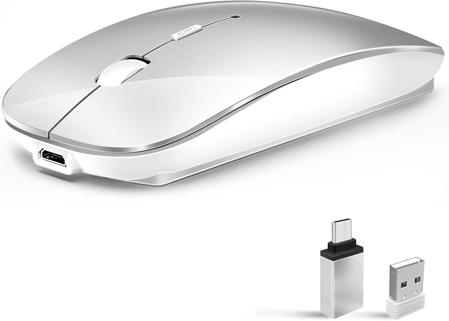 Wireless Bluetooth Mouse for MacBook Pro Air iPad Chromebook Laptop-image