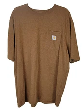 Carhartt Original Fit Heavyweight Short-Sleeve Pocket T-Shirt Brown Men's XL