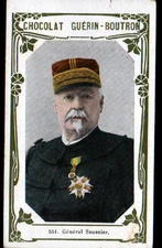 CHOCOLATE IMAGE GUERIN BOUTRON 551 / Military GENERAL SAUSSIER in METZ in 1870