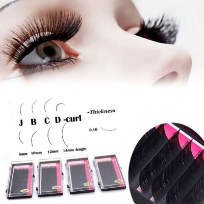 Individuelle MIX SIZE BOX Falsche Wimpern Fake Semi Permanent Faux Nerz Extensions
