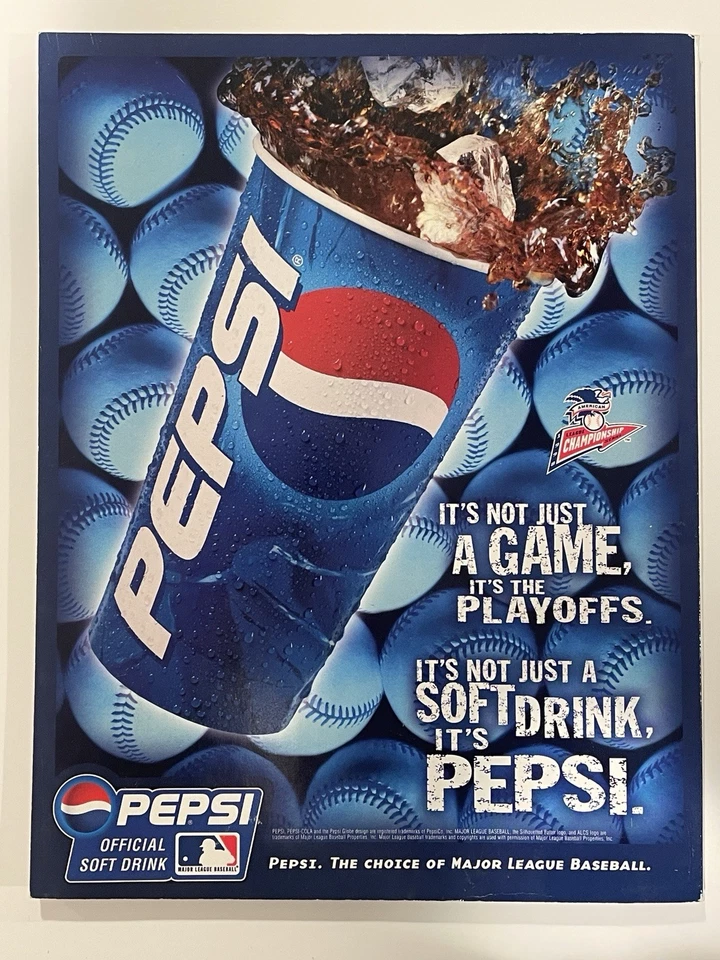 1998 ALCS MLB Official Program New York Yankees vs Cleveland Indians - Image 2 of 2