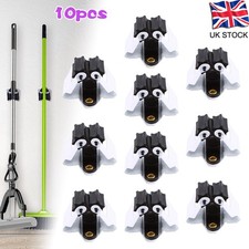 10 Pack Mop Holder Wall Mounted Brush Hook for Kitchen Bathroom Closet Garden