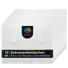 Dokumententasche A4 zu A5 10 Stück inkl. Loc...