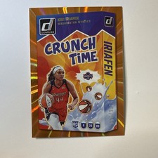 2025 Panini Donruss WNBA Kiki Iriafen Crunch Time Orange Laser  Rookie #276/399