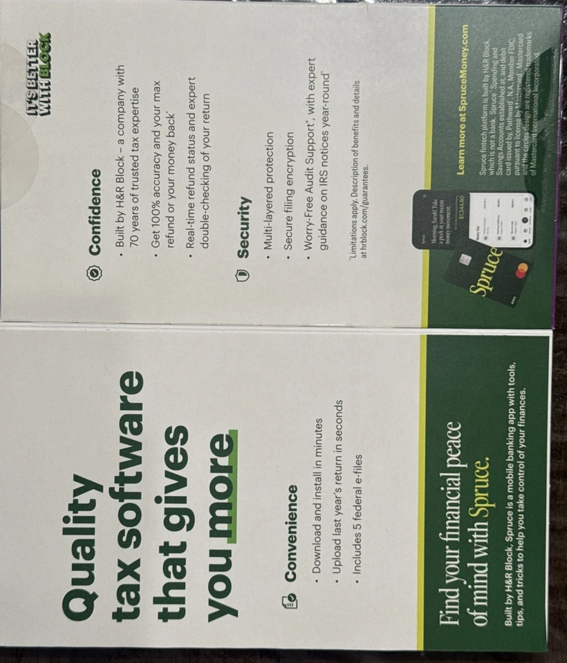NEW H&R Block Tax Software Deluxe + State 2024 PC/Mac DOWNLOAD CODE ONLY - Image 3 of 3