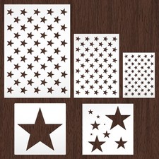 American Flag 50 Stars Stencil Template Large Plastic Reusable Star Stencil T...