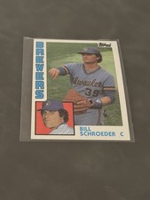 1984 Topps - Bill Schroeder #738 Rookie Card (RC) Milwaukee Brewers. rookie card picture