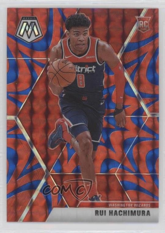 2019-20 Panini Mosaic Rookies Reactive Blue Prizm Rui Hachimura #231 07m4