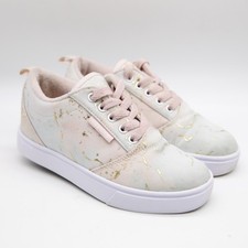 Heelys Pro 20 LG Skate Shoe Soft Pastel  Gold Print Size 1 Youth