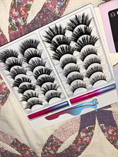 Magnetic Eyeliner & Lashes Kit 14 Pairs Black...