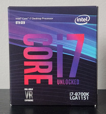Intel Core i7 8700K CPU Processor(4.70 GHz, 6-Core, LGA 1151/Socket H4) SR3QR
