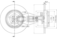 Bremsscheiben FüR Bmw F30 F80 F34 F31 F33 F83 F32 F82 F36 Ab 12->