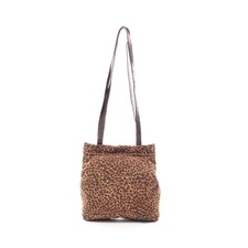 Borsa a tracolla BOTTEGA VENETA leopardata nylon pelle marrone marrone scuro 903468
