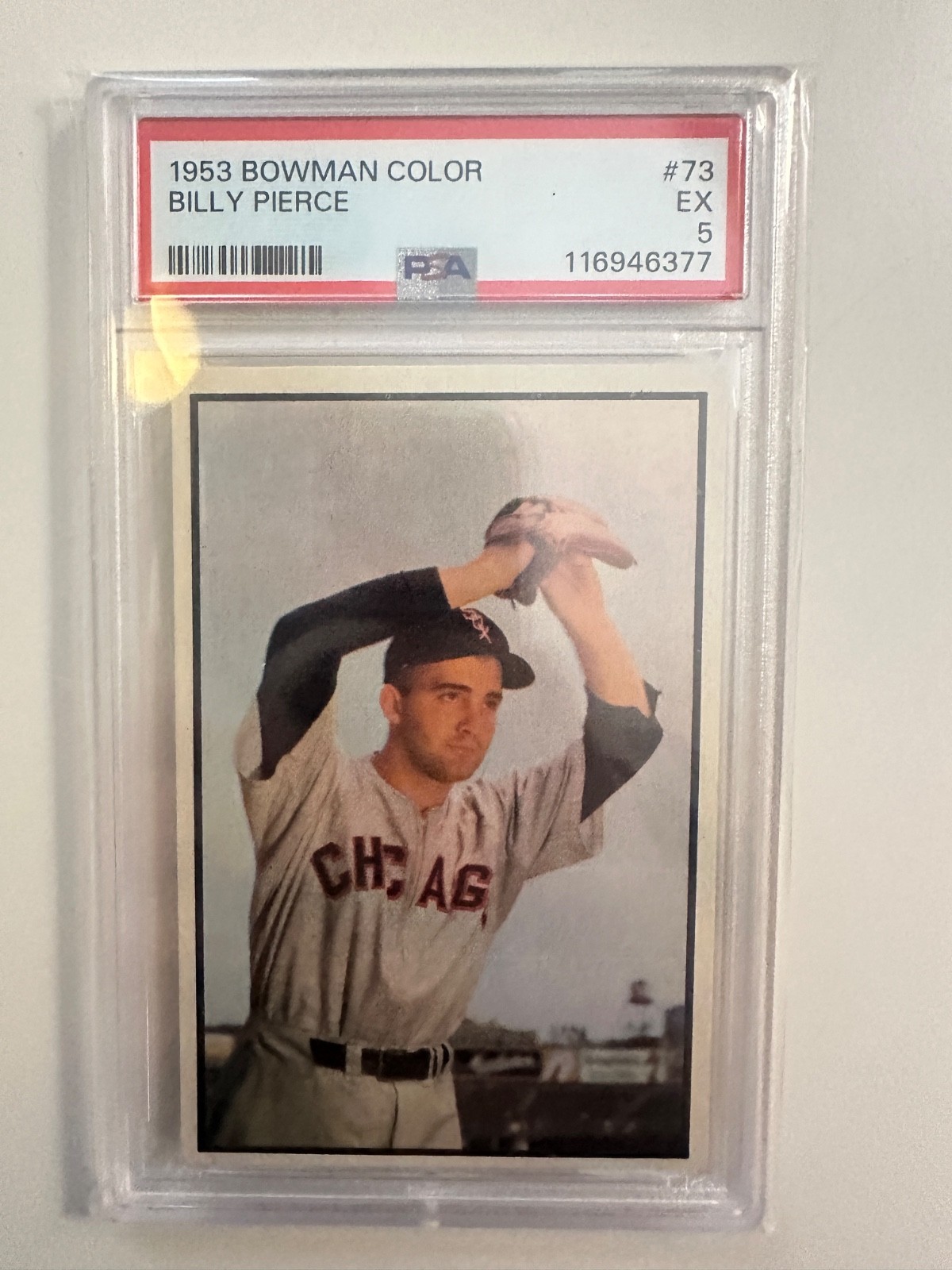 1953 Bowman Color #73 Billy Pierce PSA 5 EX