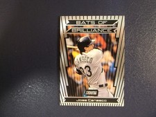 2000 Topps Stadium Club Baseball Bats of Brilliance  Jose Canseco Card # BB-3