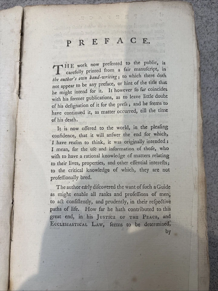 A New Law Dictionary London 1792 Richard Burn Without Cover Volume 1 - Image 2 of 4