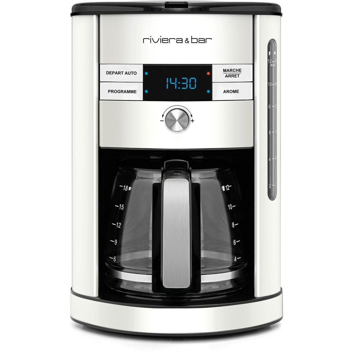 Cafetière programmable RIVIERA ET BAR BCF551 évite le café froid et amer au réveil